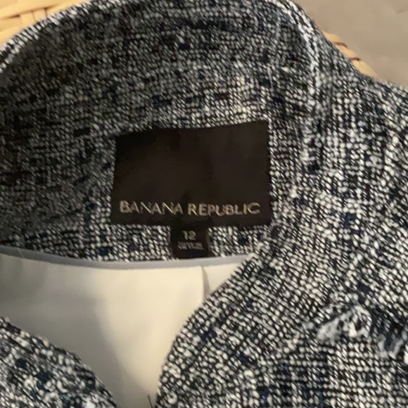 BANANA REPUBLIC ZIPPER TWEED BLAZER JACKED,FRINGE,VINTAGE EXPIRED,NEUTRAL - Picture 10 of 10